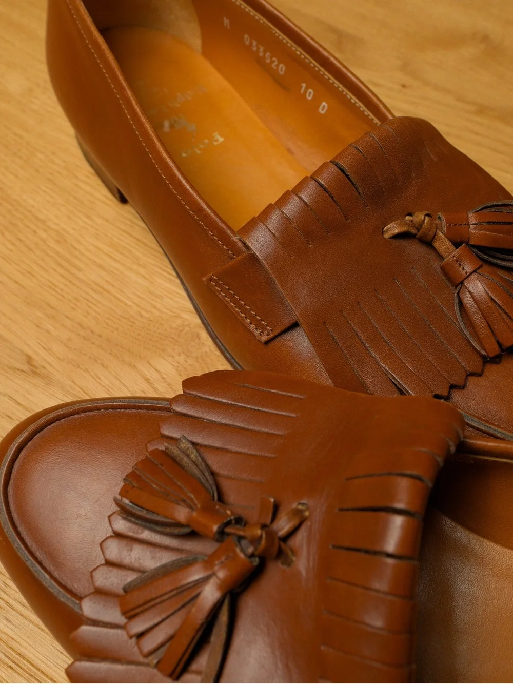 Vintage Polo Ralph Lauren Made in Italy Leather Kiltie Tassel Loafers